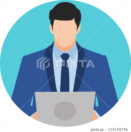 ビジネスマンのアイコンイラスト 119149746