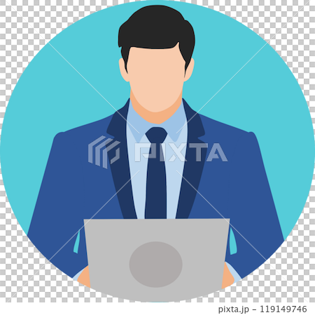 ビジネスマンのアイコンイラスト 119149746