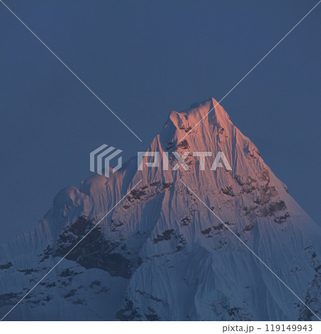 Last sunlight of the day touching Ama Dablam, Nepal. Last sunlight of the day touching Ama Dablam, Nepal. 119149943