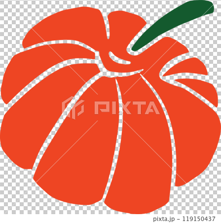 The pumpkin and leaf for autumn season celebration or holiday concept 119150437