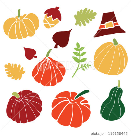 The pumpkin and leaf for autumn season celebration or holiday concept The pumpkin and leaf for autumn season celebration or holiday concept 119150445