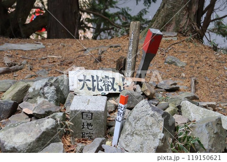 比叡山山頂の一等三角点 119150621