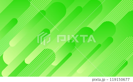 緑色で構成した抽象的な形状の背景素材 119150677