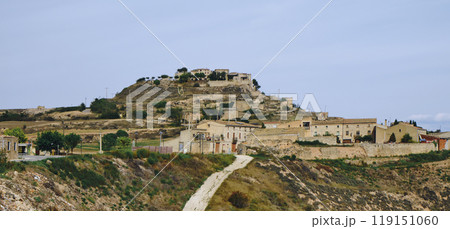 panoramic view of Fores, in Catalonia, Spain panoramic view of Fores, in Catalonia, Spain 119151060