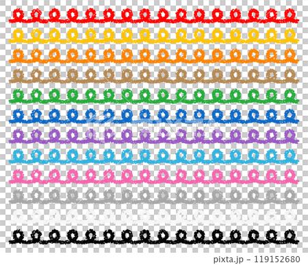 Set of crayon drawn spiral lines Set of crayon drawn spiral lines 119152680