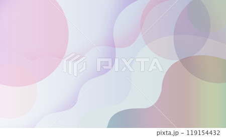 円形と曲線のアブストラクト背景素材 119154432