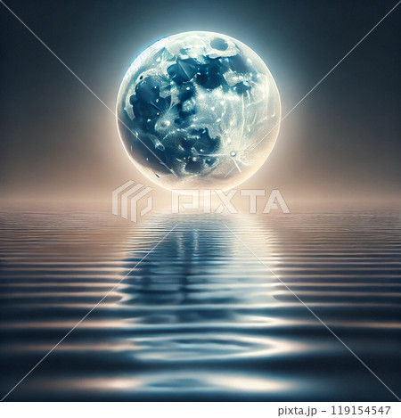 水面に映る星 119154547