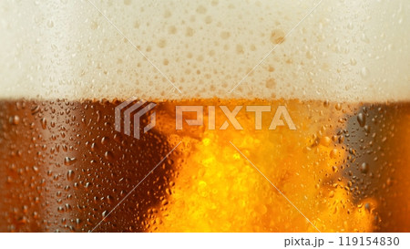 Close-up of Beer Drink, Super Macro shot. Close-up of Beer Drink, Super Macro shot. 119154830