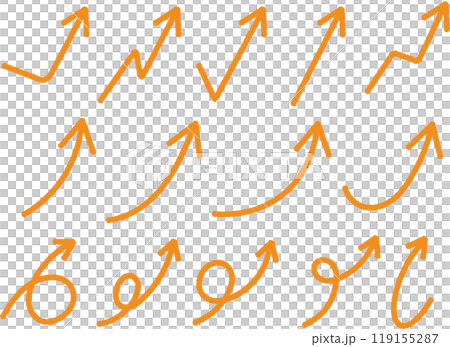 手繪鋼筆風格簡單箭頭插畫集2 119155287