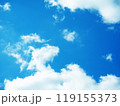 綺麗な青空と雲 119155373