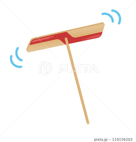 飛んでいる竹とんぼのイラスト 119156203