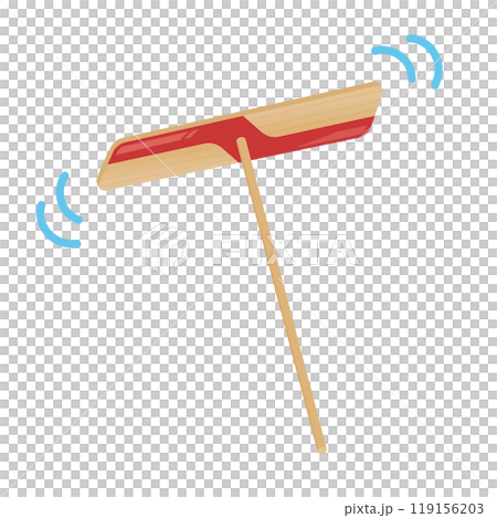 Illustration of a flying bamboo dragonfly 119156203