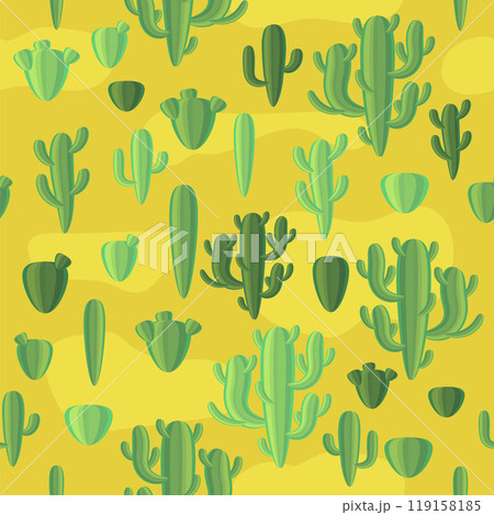 Vector Desert wavy landscape with dunes in a minimalist style. Flat design. Boho decor for prints, posters and interior design. Seamless pattern Vector Desert wavy landscape with dunes in a minimalist style. Flat design. Boho decor for prints, posters and interior design. Seamless pattern 119158185