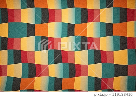 Retro muted colors abstract checkerboard pattern grainy texture background Retro muted colors abstract checkerboard pattern grainy texture background 119158410
