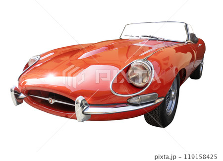 Jaguar E Type 4.2 XKE car from the 1960s Jaguar E Type 4.2 XKE car from the 1960s 119158425