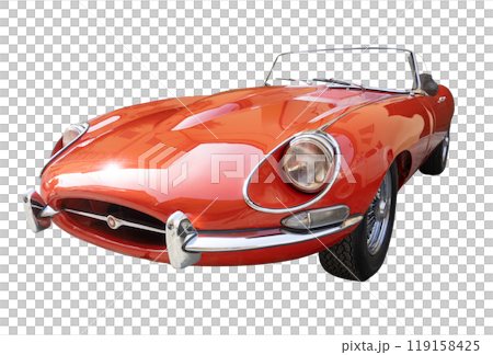 Jaguar E Type 4.2 XKE car from the 1960s Jaguar E Type 4.2 XKE car from the 1960s 119158425