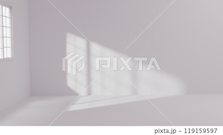 empty room with white window 119159597