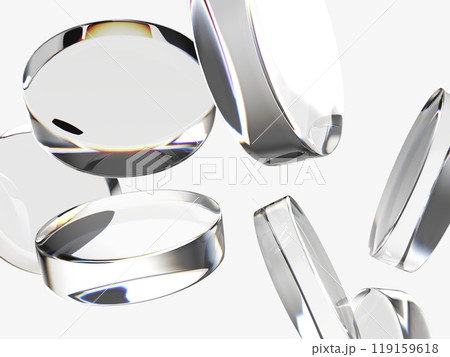 Glass ring isolated on the white background Glass ring isolated on the white background 119159618