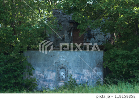 abandoned church ruins in the bush abandoned church ruins in the bush 119159858