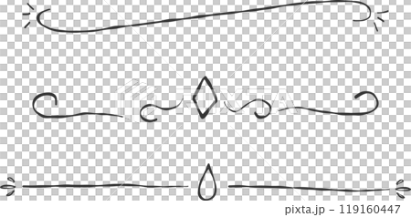 Simple and stylish monochrome line drawing decoration set Simple and stylish monochrome line drawing decoration set 119160447