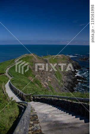 地球が円く見える襟裳岬 119161998