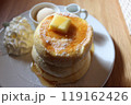 ハイアングルのスフレパンケーキ 119162426