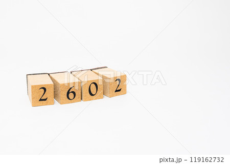 木のブロック 数字 2602 木のブロック 数字 2602 119162732
