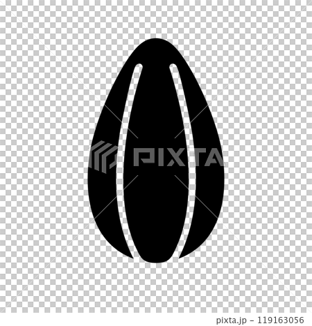 Sunflower seed silhouette 119163056