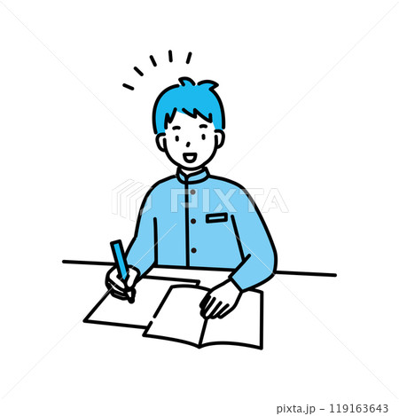 中学生　勉強　塾 119163643