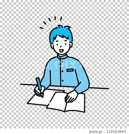 中学生　勉強　塾 119163643