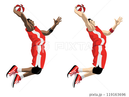 バスケットボール選手 119163696