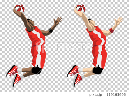 バスケットボール選手 119163696