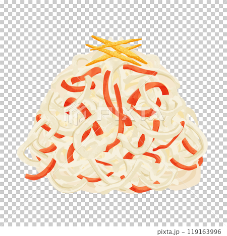 Red and white pickled vegetables watercolor style hand-drawn illustration Red and white pickled vegetables watercolor style hand-drawn illustration 119163996