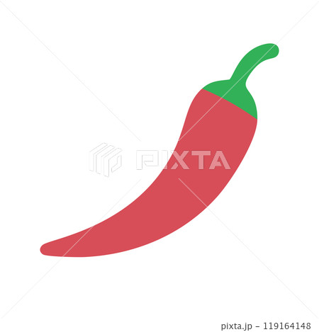 とうがらし アイコン シンプル 119164148