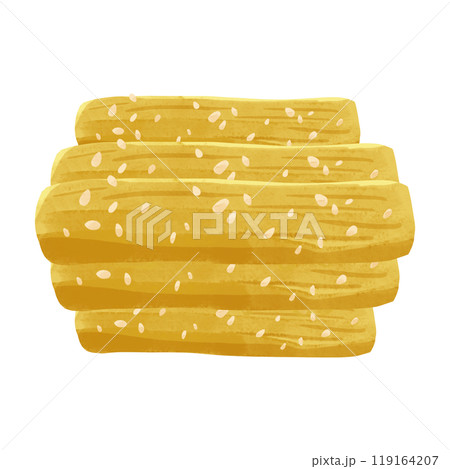 たたきごぼう 水彩風手描きイラスト たたきごぼう 水彩風手描きイラスト 119164207