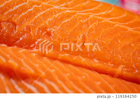 料理　ごはん　サーモン 119164250