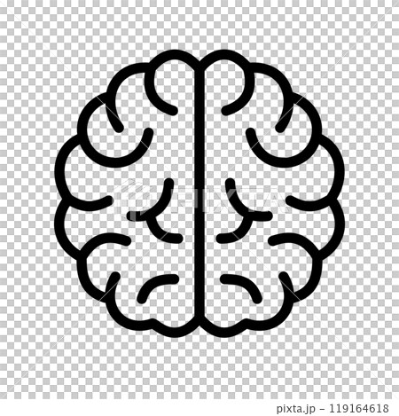 Brain icon simple 119164618