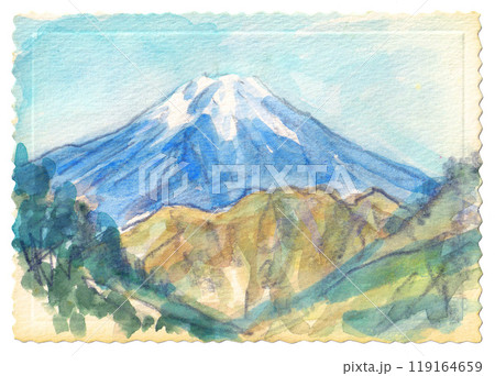 作者名・題名無し 「富士山麓絵」 作者名・題名無し 「富士山麓絵」