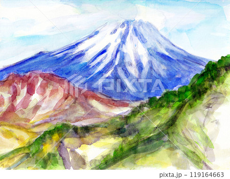 雁ヶ腹摺山から望む富士山 119164663
