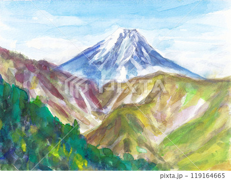 黒川鶏冠山より富士山を望む 黒川鶏冠山より富士山を望む 119164665