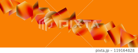 Neon color geometric shapes square triangle circle abstract background. Vector Illustration For Wallpaper, Banner, Background, Card, Book Illustration, landing page Neon color geometric shapes square triangle circle abstract background. Vector Illustration For Wallpaper, Banner, Background, Card, Book Illustration, landing page 119164828