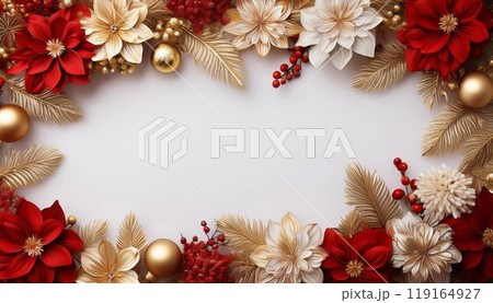 クリスマスフレームイメージコピースペース素材11 クリスマスフレームイメージコピースペース素材11 119164927