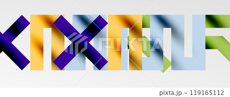 Colorful squares, lines minimal abstract background. Vector Illustration For Wallpaper, Banner, Background, Card, Book Illustration, landing page 119165112