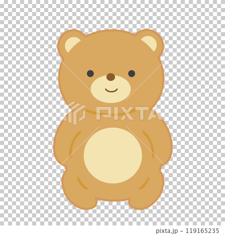 クマのぬいぐるみのイラスト クマのぬいぐるみのイラスト 119165235