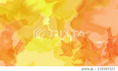 Abstract orange watercolor background.Hand painted watercolor. vector 119165321