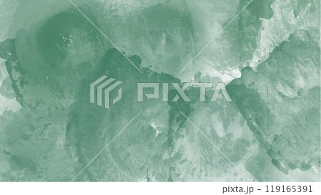Abstract green watercolor background.Hand painted watercolor. vector 119165391