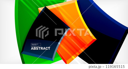 Vector abstract color geometric shapes. Illustration For Wallpaper, Banner, Background, Card, Book Illustration, landing page Vector abstract color geometric shapes. Illustration For Wallpaper, Banner, Background, Card, Book Illustration, landing page 119165515