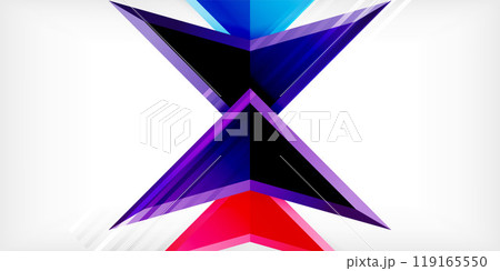 Abstract background color triangles and arrows composition. Vector Illustration For Wallpaper, Banner, Background, Card, Book Illustration, landing page Abstract background color triangles and arrows composition. Vector Illustration For Wallpaper, Banner, Background, Card, Book Illustration, landing page 119165550