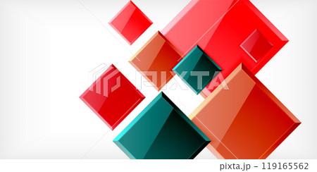Shiny glossy metallic or plastic square design background. Vector Illustration For Wallpaper, Banner, Background, Card, Book Illustration, landing page 119165562