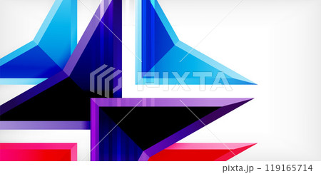 Abstract background color triangles and arrows composition. Vector Illustration For Wallpaper, Banner, Background, Card, Book Illustration, landing page 119165714